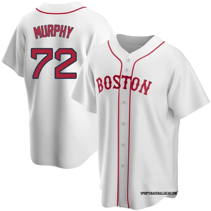 Chris Murphy Youth Boston Red Sox White Replica Alternate Jersey