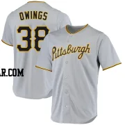 Chris Owings Men's Pittsburgh Pirates Gray Replica Road Jersey