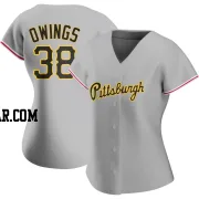 Chris Owings Women's Pittsburgh Pirates Gray Replica Road Jersey