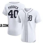 Chris Paddack Men's Detroit Tigers White Elite Home Jersey