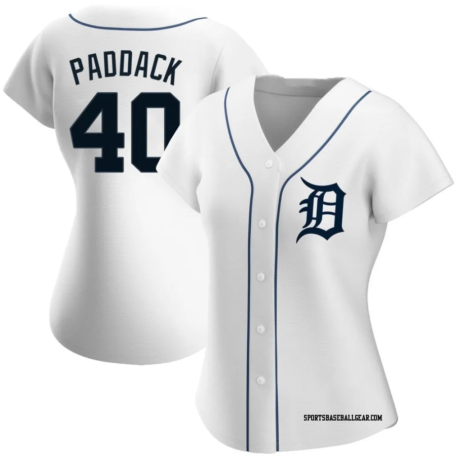 Chris Paddack Women's Detroit Tigers White Authentic Home Jersey