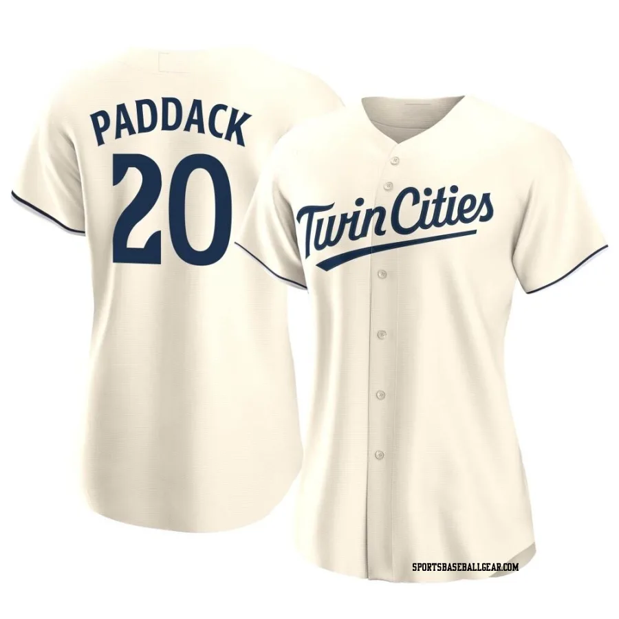 Chris Paddack Women's Minnesota Twins Cream Authentic Alternate Jersey