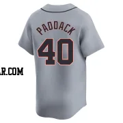 Chris Paddack Youth Detroit Tigers Gray Limited Road Jersey