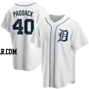 Chris Paddack Youth Detroit Tigers White Replica Home Jersey