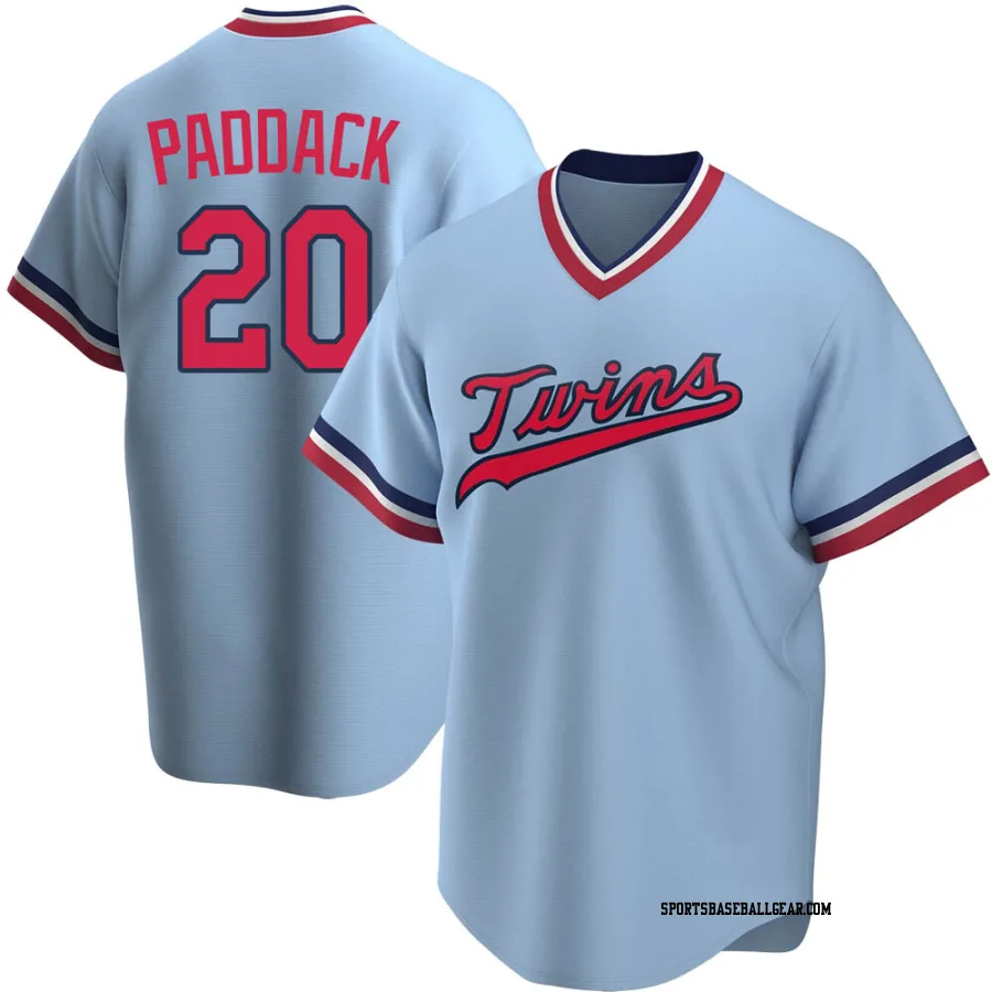 Chris Paddack Youth Minnesota Twins Light Blue Replica Road Cooperstown Collection Jersey