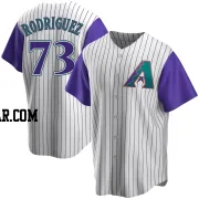 Chris Rodriguez Men's Arizona Diamondbacks Cream/Purple Replica Alternate Cooperstown Collection Jersey