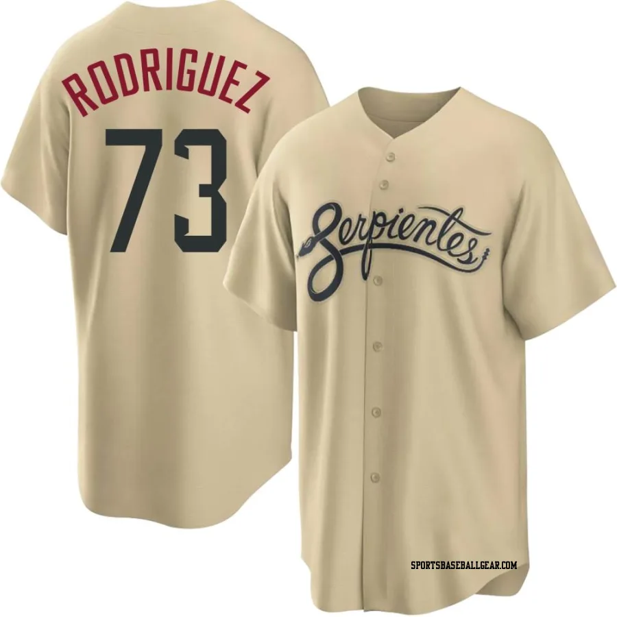 Chris Rodriguez Youth Arizona Diamondbacks Gold Replica 2021 City Connect Cool Base Jersey