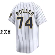 Chris Roller Men's Milwaukee Brewers White Limited Alternate Jersey