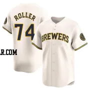 Chris Roller Youth Milwaukee Brewers Cream Limited Home Jersey