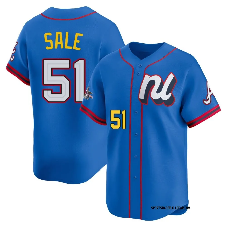 Chris Sale Men's Atlanta Braves Blue Limited National League 2025 All-Star Edition Jersey