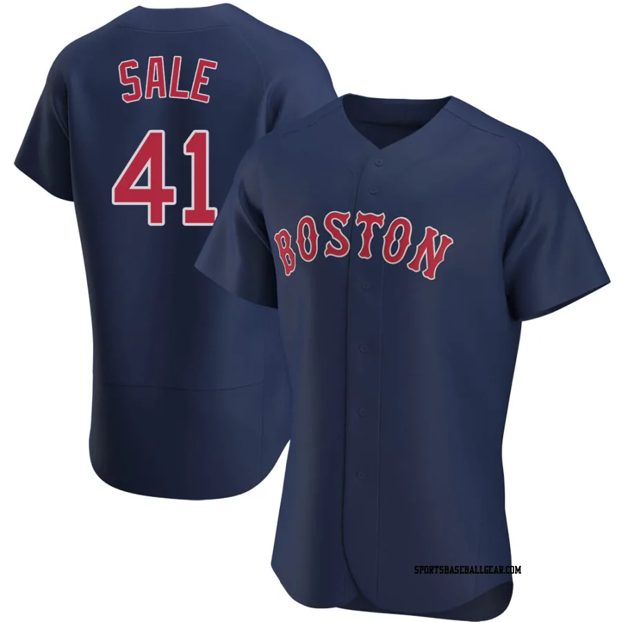 Chris Sale Men's Boston Red Sox Navy Authentic Alternate Jersey