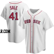 Chris Sale Men's Boston Red Sox White Replica Home Jersey