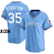 Chris Stratton Men's Kansas City Royals Light Blue Limited Throwback Cooperstown Collection Jersey