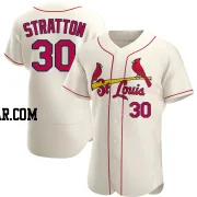 Chris Stratton Men's St. Louis Cardinals Cream Authentic Alternate Jersey
