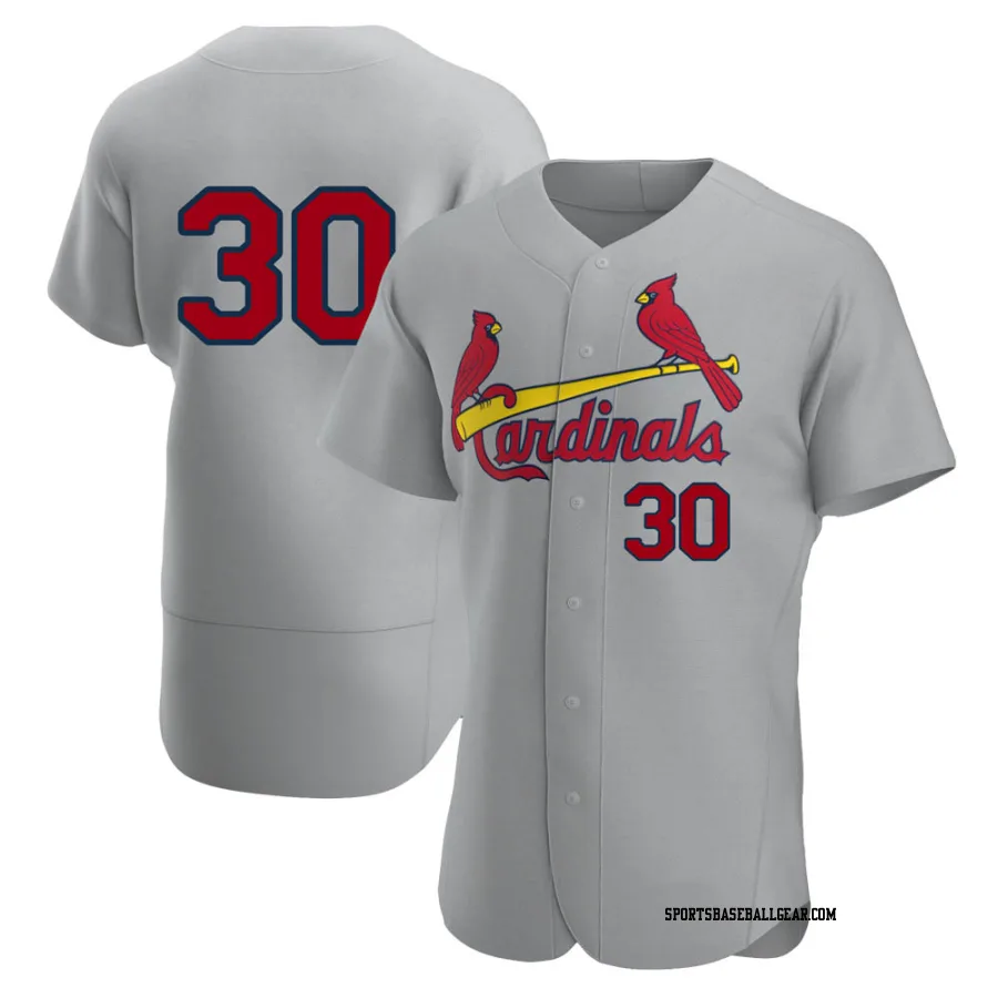 Chris Stratton Men's St. Louis Cardinals Gray Authentic Road Jersey