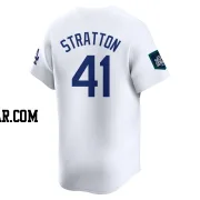 Chris Stratton Youth Los Angeles Dodgers White Limited 2024 World Tour Seoul Series Home Jersey