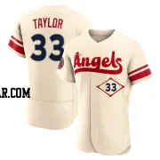 Chris Taylor Men's Los Angeles Angels Cream Authentic 2022 City Connect Jersey