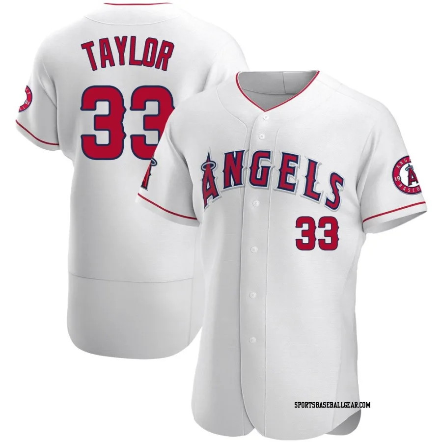Chris Taylor Men's Los Angeles Angels White Authentic Jersey