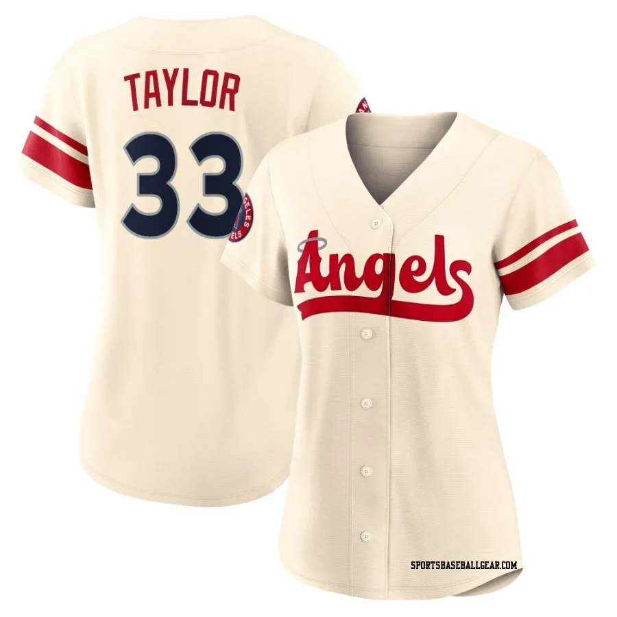 Chris Taylor Women's Los Angeles Angels Cream Authentic 2022 City Connect Jersey