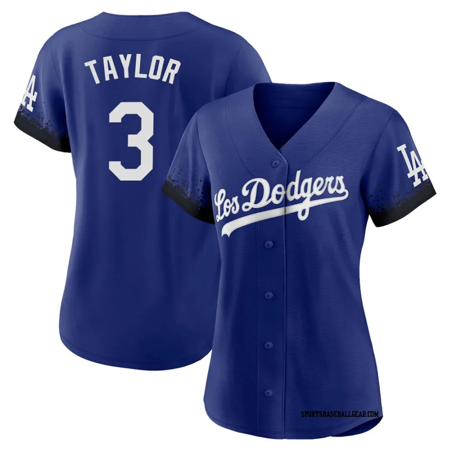 Chris Taylor Women's Los Angeles Dodgers Royal Authentic 2021 City Connect Jersey