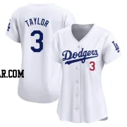 Chris Taylor Women's Los Angeles Dodgers White Limited Home Jersey