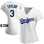 Chris Taylor Women's Los Angeles Dodgers White Replica Home Jersey