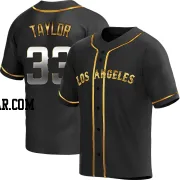 Chris Taylor Youth Los Angeles Angels Black Golden Replica Alternate Jersey