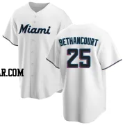 Christian Bethancourt Men's Miami Marlins White Replica Home Jersey