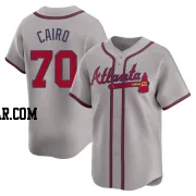 Christian Cairo Youth Atlanta Braves Gray Limited Away Jersey
