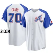 Christian Cairo Youth Atlanta Braves White Replica 2023 City Connect Jersey