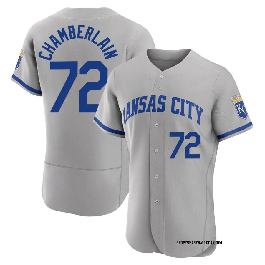 Christian Chamberlain Men's Kansas City Royals Gray Authentic 2022 Road Jersey