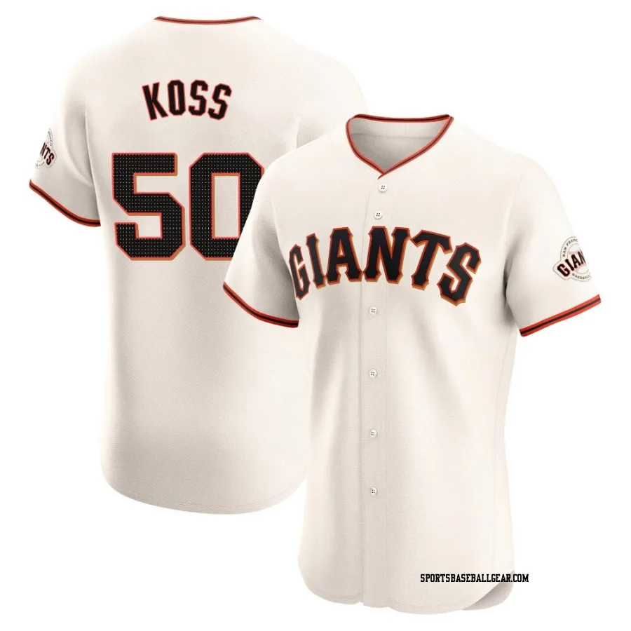 Christian Koss Men's San Francisco Giants Cream Elite Home Jersey