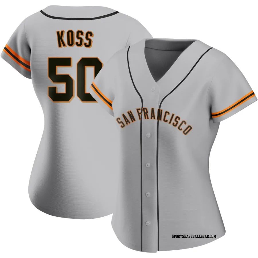 Christian Koss Women's San Francisco Giants Gray Authentic Road Jersey