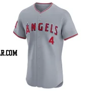 Christian Moore Men's Los Angeles Angels Gray Elite Road Jersey