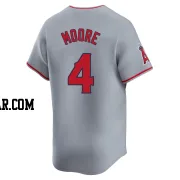 Christian Moore Men's Los Angeles Angels Gray Limited Away Jersey