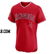 Christian Moore Men's Los Angeles Angels Red Elite Alternate Jersey