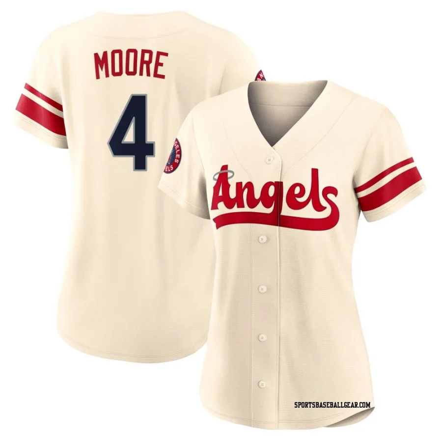 Christian Moore Women's Los Angeles Angels Cream Authentic 2022 City Connect Jersey