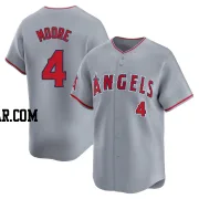 Christian Moore Youth Los Angeles Angels Gray Limited Away Jersey