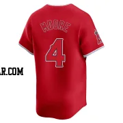 Christian Moore Youth Los Angeles Angels Red Limited Alternate Jersey