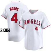 Christian Moore Youth Los Angeles Angels White Limited Home Jersey