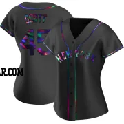Christian Scott Women's New York Mets Black Holographic Replica Alternate Jersey