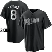 Christian Vazquez Men's Minnesota Twins Black/White Replica Jersey