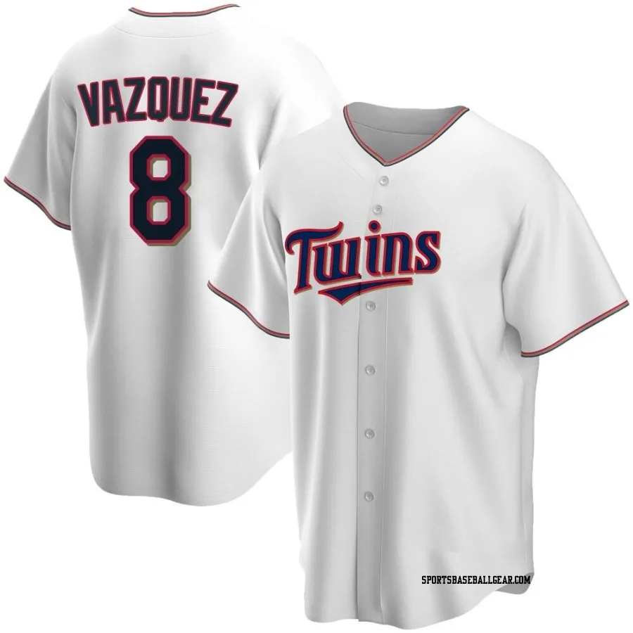 Christian Vazquez Youth Minnesota Twins White Replica Home Jersey
