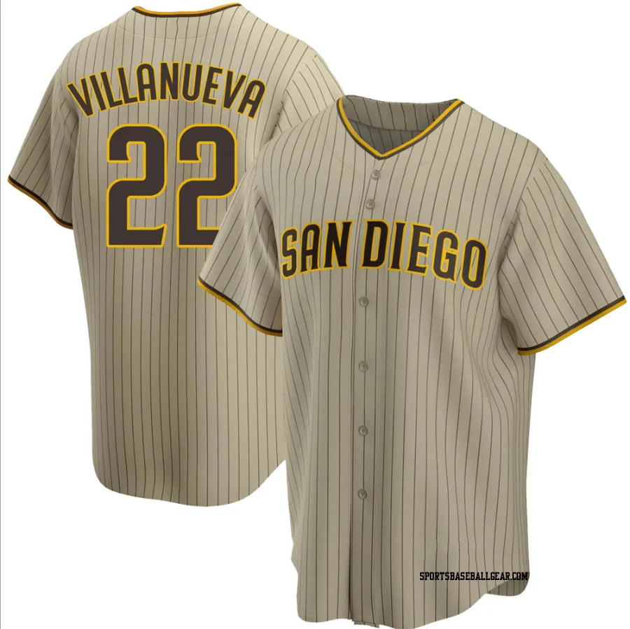 Christian Villanueva Men's San Diego Padres Sand/Brown Replica Alternate Jersey