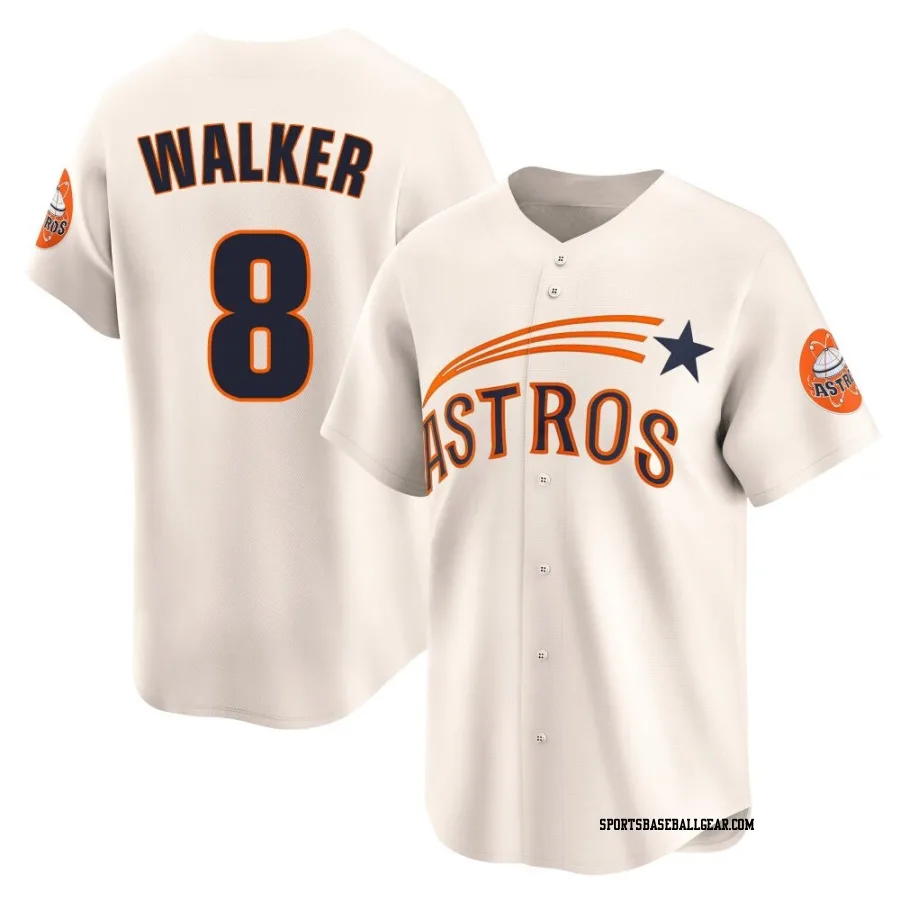 Christian Walker Men's Houston Astros Cream Limited Throwback Cooperstown Collection Jersey