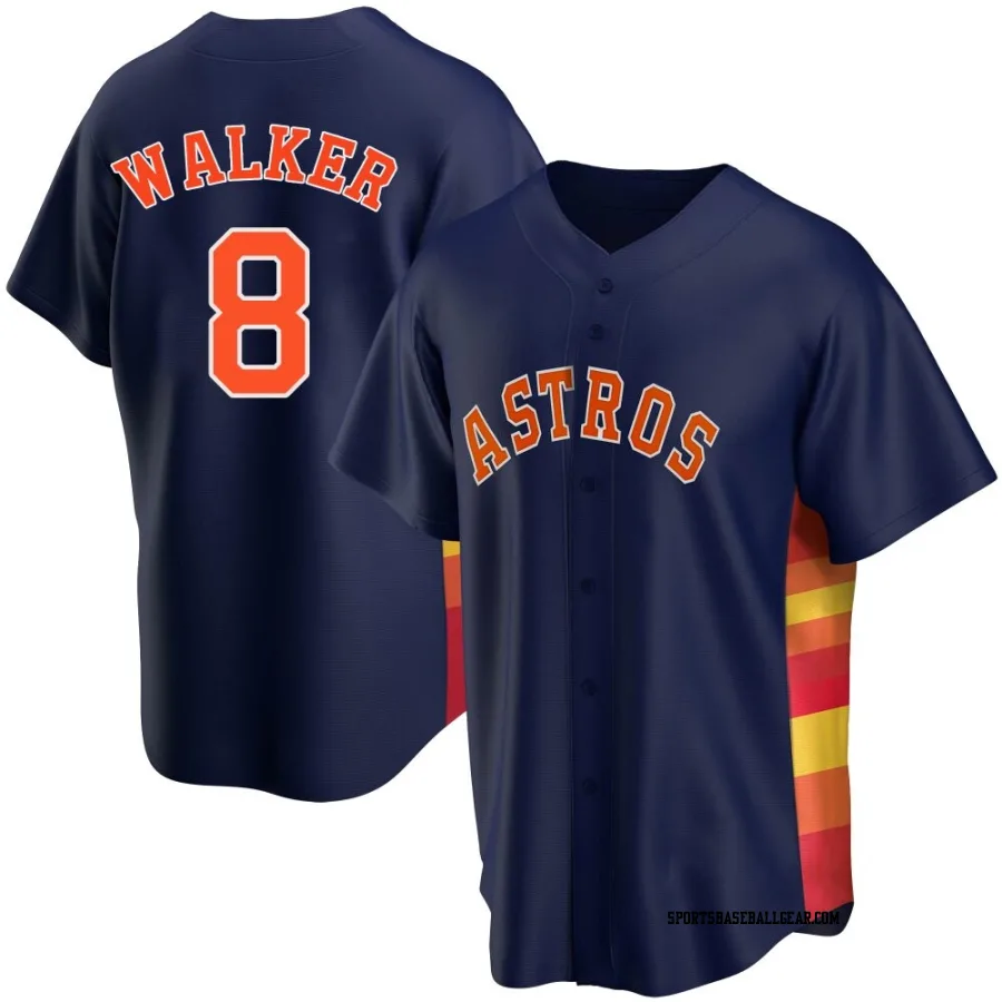 Christian Walker Men's Houston Astros Navy Replica Alternate Jersey