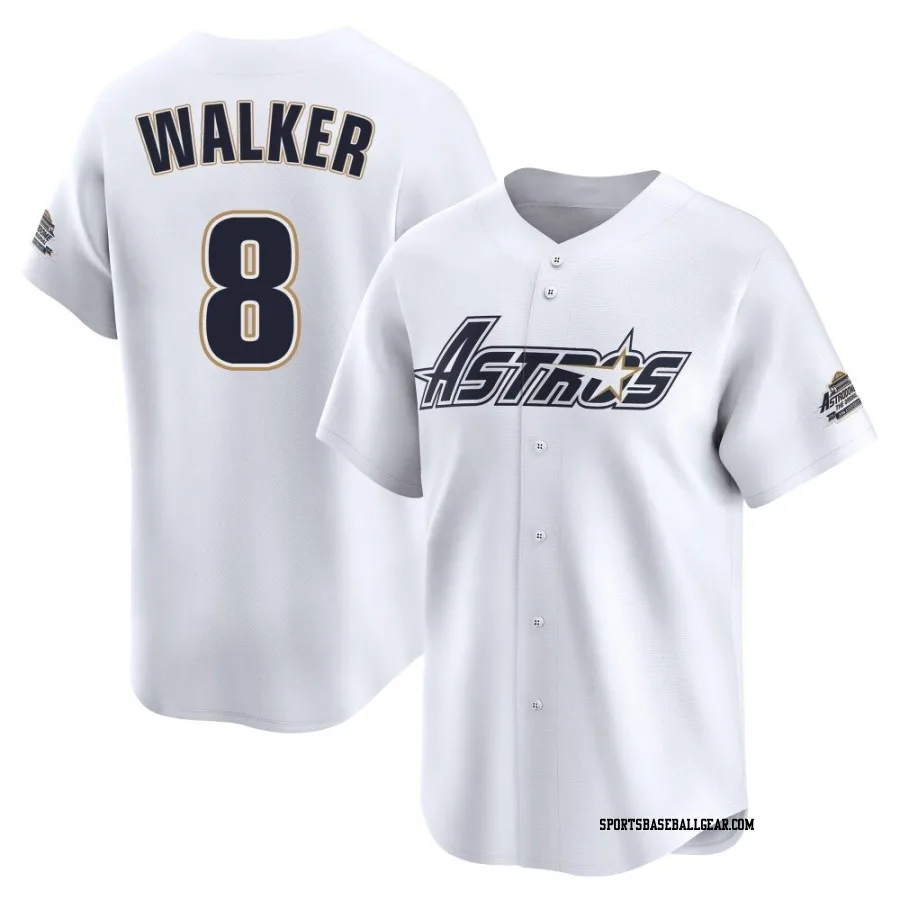 Christian Walker Men's Houston Astros White Limited Throwback Cooperstown Collection Jersey