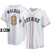 Christian Walker Youth Houston Astros Gold Replica White 2023 Collection Jersey