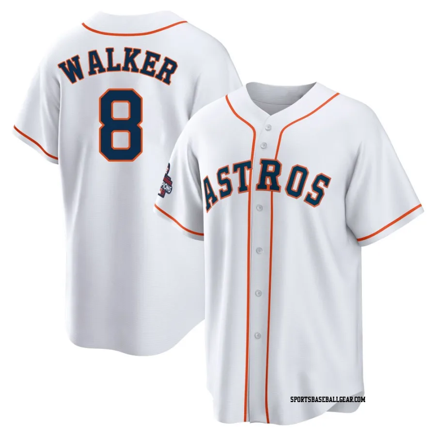 Christian Walker Youth Houston Astros White Replica 2022 World Series Champions Home Jersey