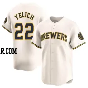 Christian Yelich Men's Milwaukee Brewers Cream Limited Home Jersey